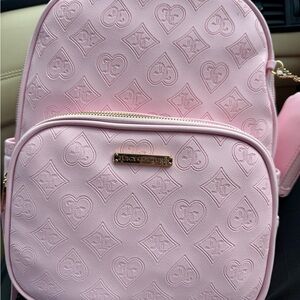 Juicy Couture Light Pink Embossed Backpack